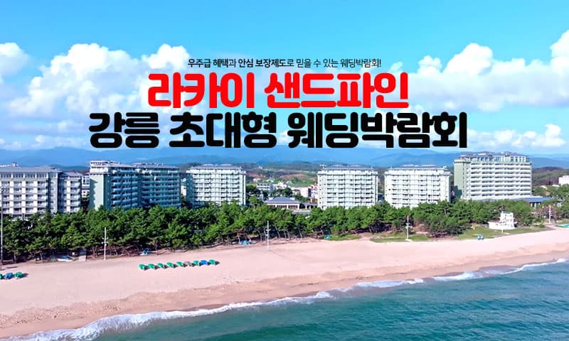 라카이 샌드파인 강릉 웨딩박람회 강원 웨딩박람회 행사장